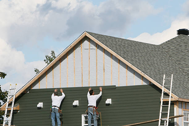 Professional Emergency Siding Repair technician working in White, PA